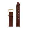 20mm Rose Gold Buckle Tan Leather Strap